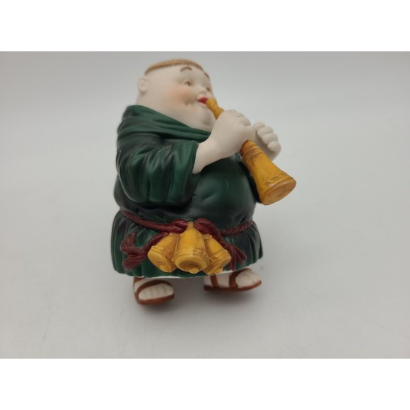 Dept 56 Merry Makers Horatio the Horn Blower Figure Monk Friar Christmas - Picture 8 of 11